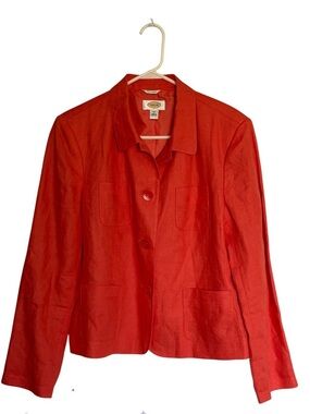 Talbots Irish Linen Blazer Jacket Size 14